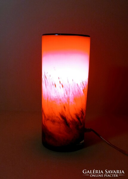 Üveg design asztali lámpa ALKUDHATÓ Art deco design