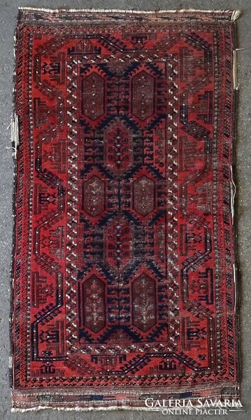 1L007 Antik kaukázusi kézi csomózású perzsaszőnyeg 110 x 205 cm