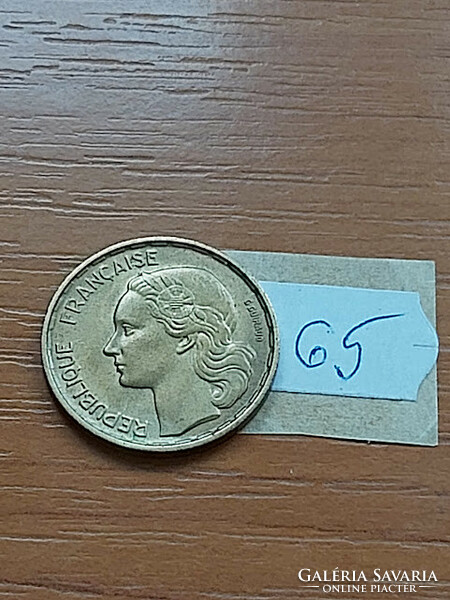 France 20 francs francs 1952 aluminum bronze, rooster 65.