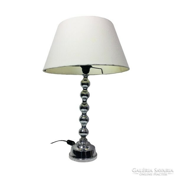 Chrome design table lamp with sphere decoration - 50198