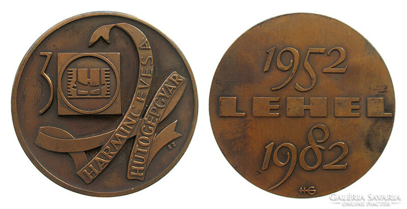 30 Years of the Polish Refrigeration Factory Jászberény 1952-1982 Commemorative Medal