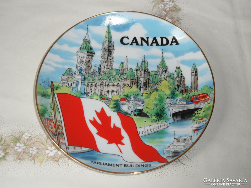 CANADA Parlament porcelán dísztányér
