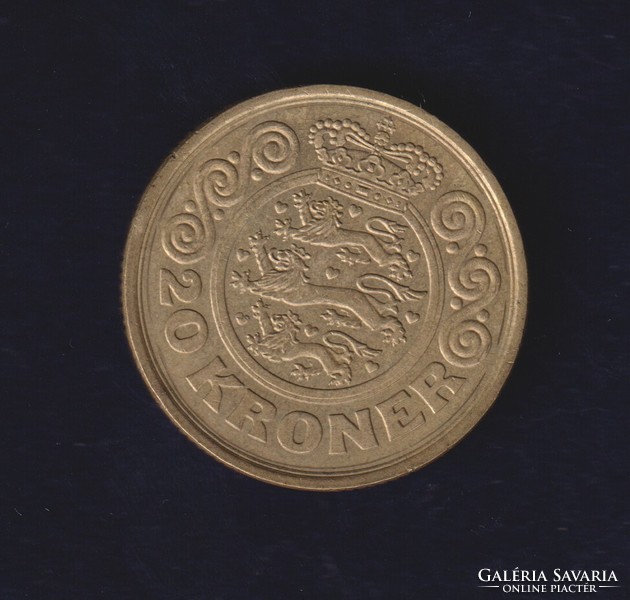 20 Danish kroner 1990 (,,p,,)