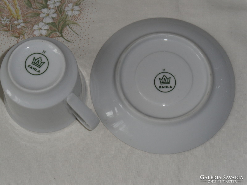 Weissenfels schloss kahla porcelain coffee cup + base