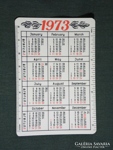 Card calendar, plastic, Poland, kopex mining machinery and equipment, Katowice, 1973, (5)