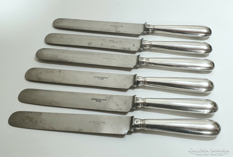 Silver (800) Josef Carl Klinkosch knife (6 pieces)