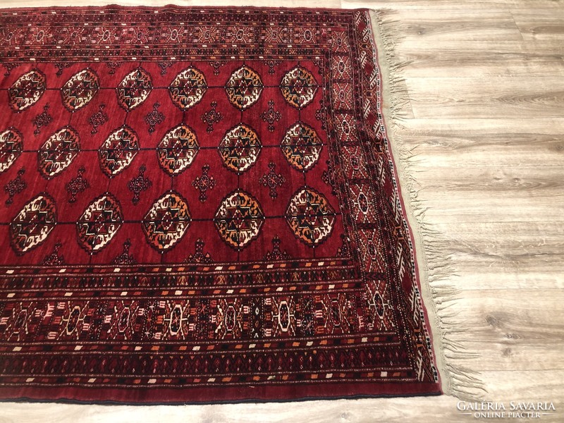 TURKOMAN - IRÁNI kézi csomózású gyapjú PERZSA szőnyeg, 146 x 195 cm