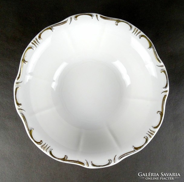 1M311 old large baroque Zsolnay porcelain serving bowl