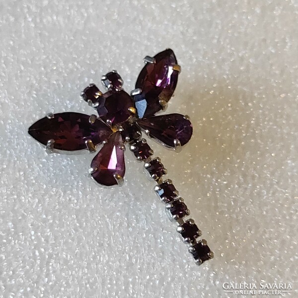 Purple crystal pin