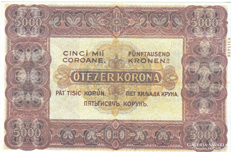 Magyarország 5000 korona REPLIKA 1920 UNC