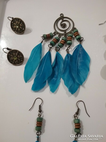 Retro earrings, pendant