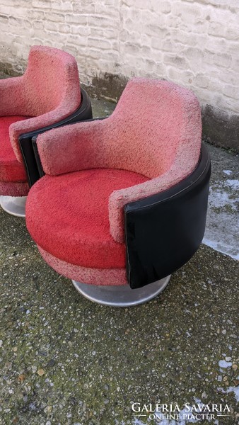 Hungarian retro swivel armchairs