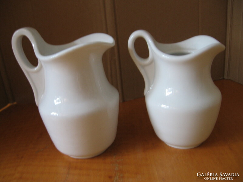 Pair of antique bieder elbogen small jugs