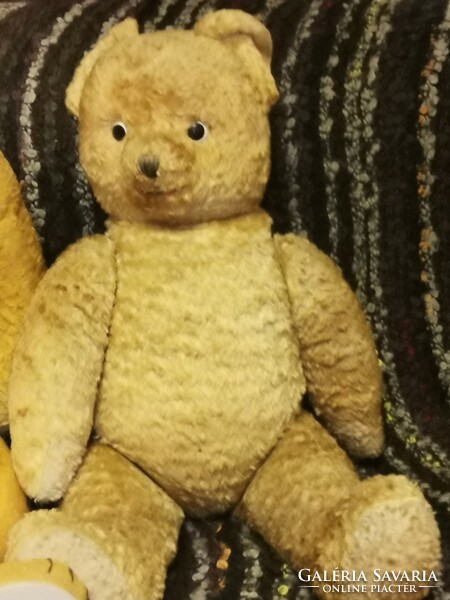 Antique, large straw teddy bear, teddy bear