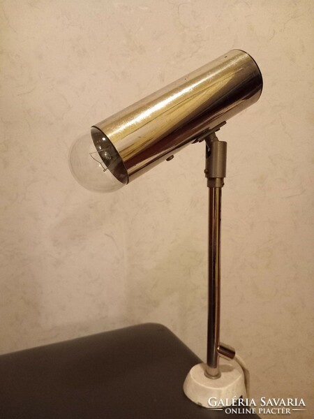 KAISER Leuchten Retro design Krómozott Német íróasztali  asztali lámpa 1970-es évekböl