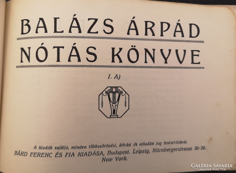 Balázs Árpád Nótás könyve, Bárd Ferenc kiadása