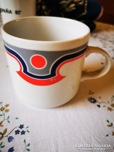 Retro lowland porcelain mug