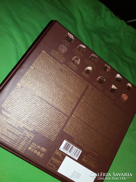 Belga BOLCI csokoládégyár bonbonos doboza műbőr borítással 21 x 21 cm a képek szerint