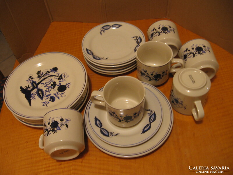 English hilary & bros original design breakfast and snack set with onion pattern