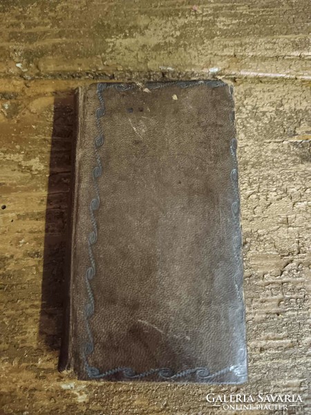 Antik Biblia, kis méretű, bőr tokkal, 1747-es Német nyelvű, ép kötés, szép állapot