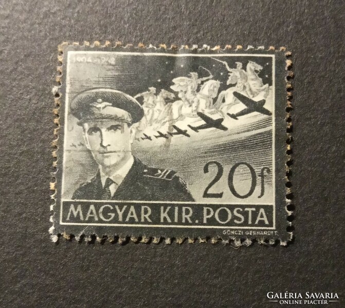 Memorial stamp 1942 István Horthy Hungarian Royal Post
