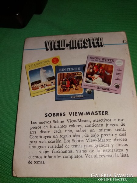 1942 Usa wiev master 3 d slide movie with picture viewer box with catalog by pictures