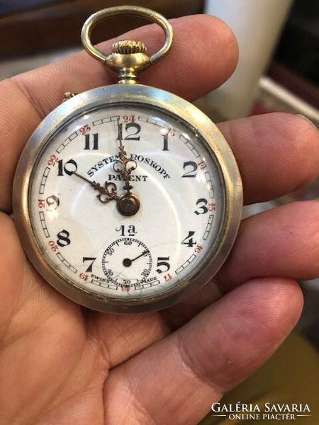 Roskopf pocket watch from the early 1900s, in working condition.
