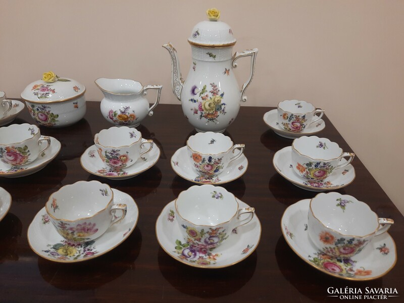 12 Personal Herend bhr pattern coffee set, coffee set