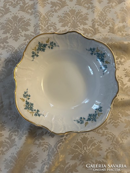 Old bernadotte rare pattern porcelain serving table center side dish with scones