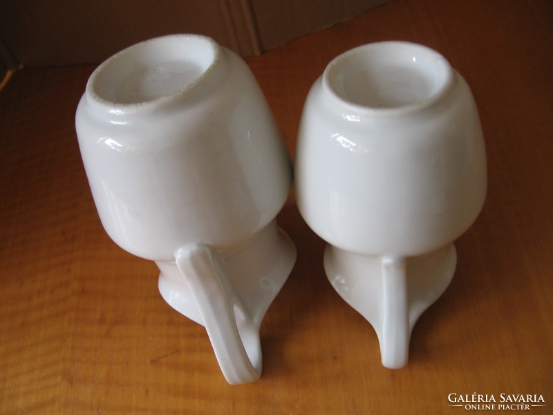Pair of antique bieder elbogen small jugs