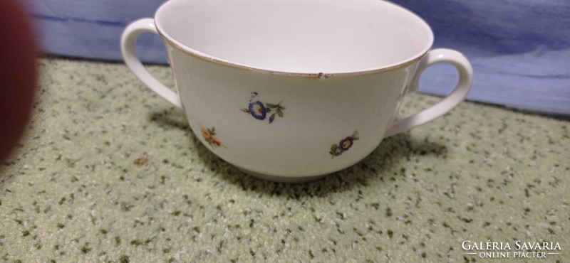 2 pcs. Old Zsolnay soup cup with shield