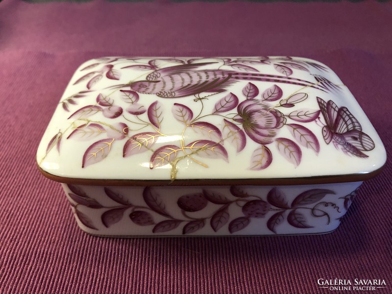 Herend porcelain zova pattern bonbonier box