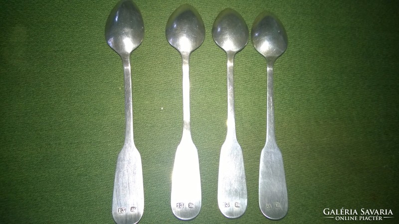 Antique silver mocha spoon set-coffee spoon set 13 lat, 40.4 g