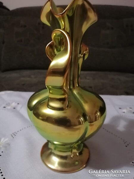 Gyönyörű Zsolnay eozin szalagfüles váza