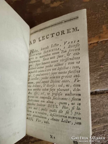 Antik Biblia, bőr kötésben, Officium Rakoczianum... Buda, 1794 néhány lap restaurálva, latin nyelvű