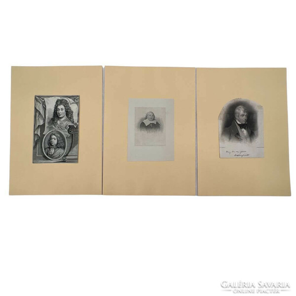 Collection of portrait engravings 