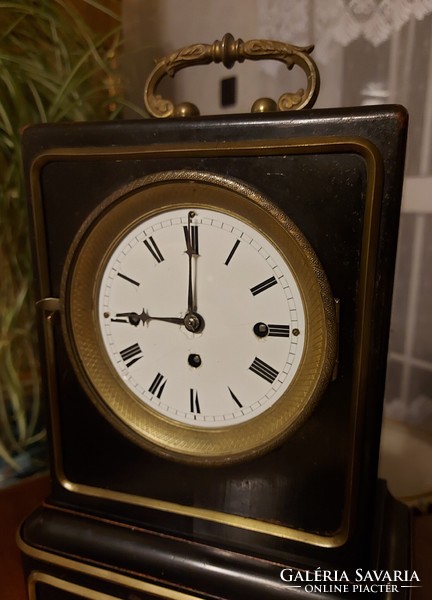 Antique Biedermeier mini travel clock!