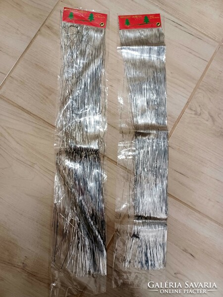 Régi lametta - ezüst 2 csomag