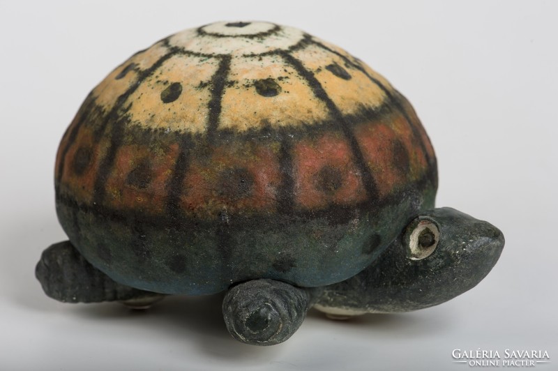 Simó Ágoston samot ceramic turtle