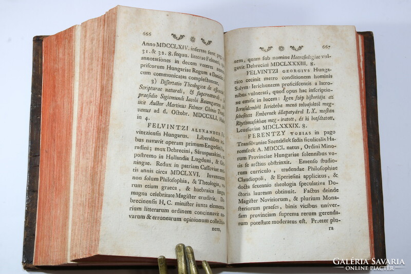 1775 - Horányi Elek - Memoria hungarorum 3 köteteben Teljes Szép Bőrkötésben!
