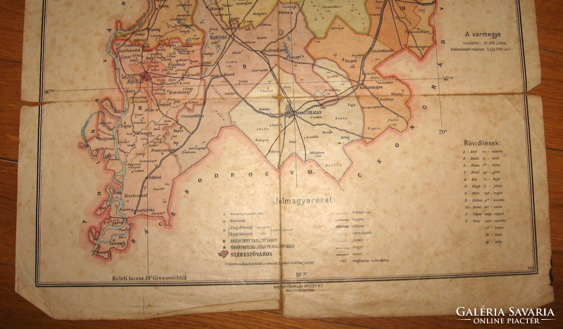 Administrative map of Pest-pilis-solt-kiskun county