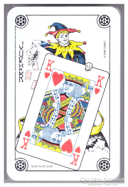 4. Francia kártya 52 + 3 lap Nemzetközi kártyakép Carta Mundi 2000 körül új, nem használt, bontatlan