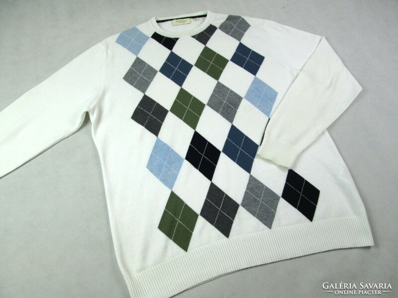 Original chrisitan berg stockholm (m/l) elegant long sleeve men's check pattern pullover