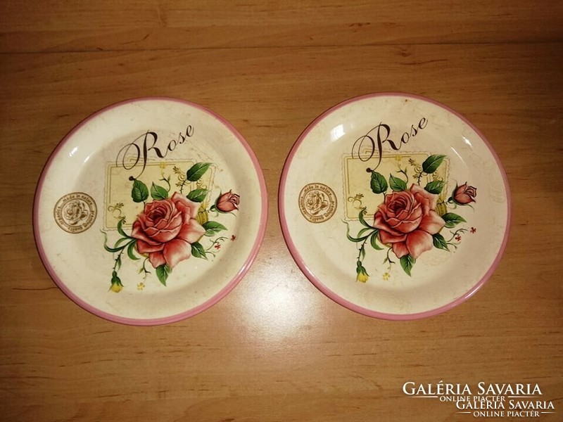 Pink ceramic small plate in pairs 20 cm (2p)