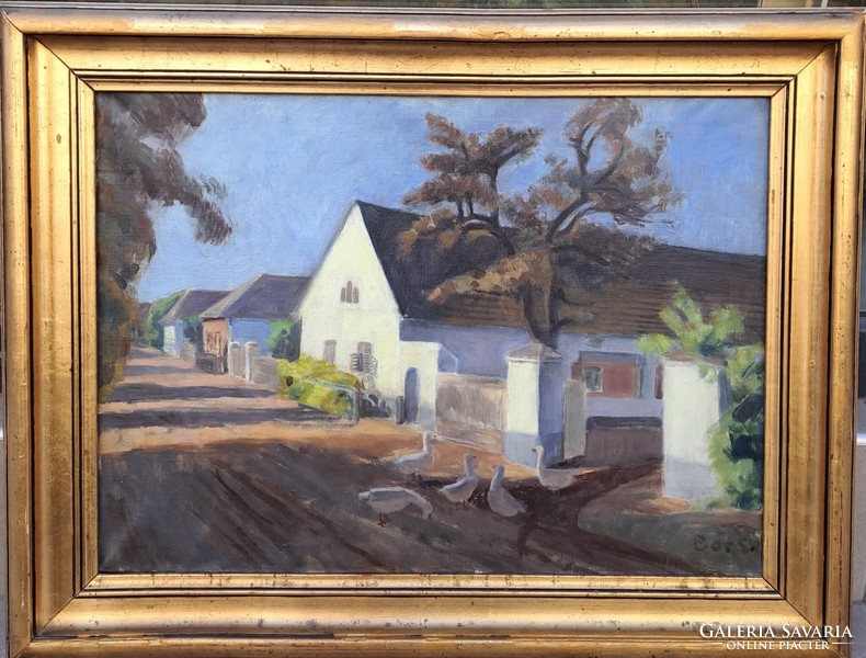Pál Bor (1889-1982): street section, fine arts foundation