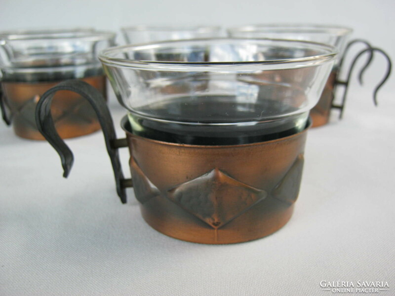 Retro craftsman set of 6 glasses