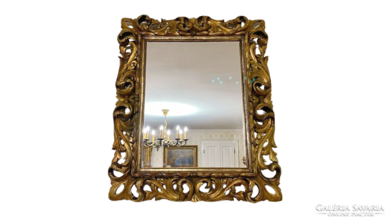 150-year-old Florentine mirror 90x70cm