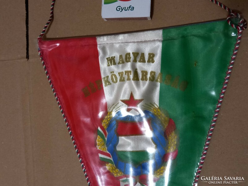 Hungarian radio amateur association double-sided flag! Kádár era. 22X35cm