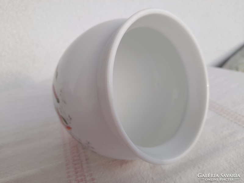 Antique porcelain sour cream bowl