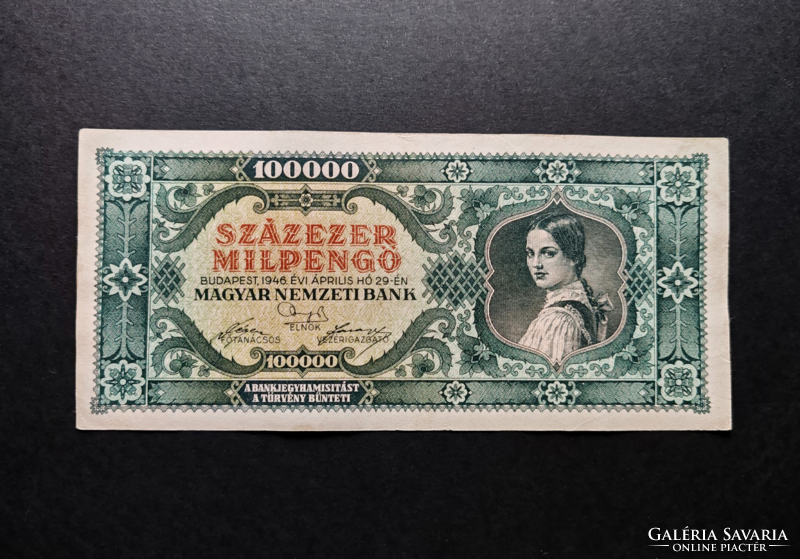 Hundred thousand milpengő 1946, ef (ii.)